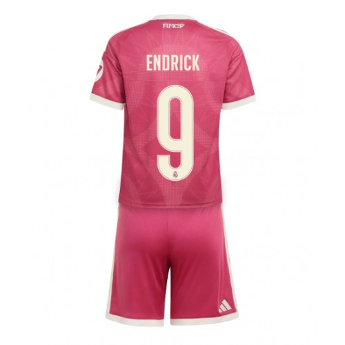 Real Madrid Endrick #9 Tredje trøje Børn 2026-27 Kortærmet (+ Korte bukser)